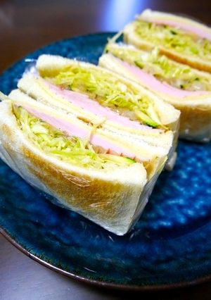 ランチ!ズッキーニと野菜のほんだしサンド-レシピのメイン写真