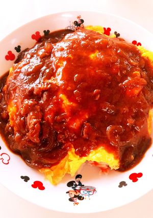 リメイク！簡単☆ハヤシルウでオムライス！-レシピのメイン写真