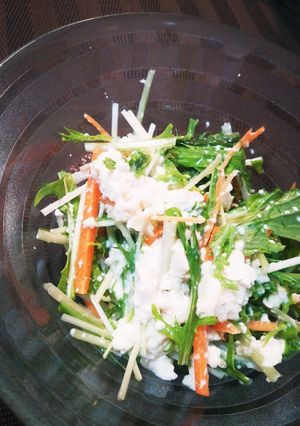 水菜のサラダ-レシピのメイン写真