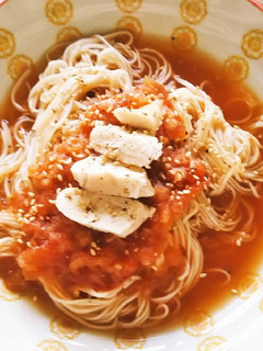 トマトの冷たいそうめん-レシピのメイン写真
