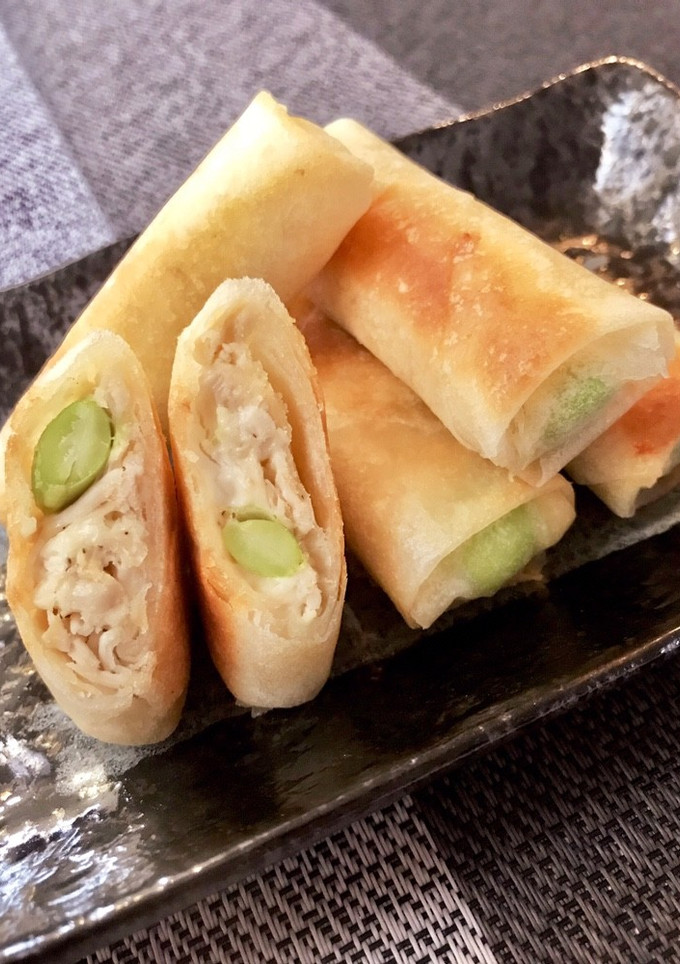 揚げない！クリームチーズと ささみ春巻き-レシピのメイン写真