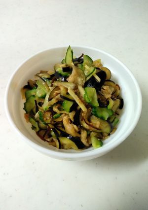 なすときゅうりの塩昆布あえ-レシピのメイン写真