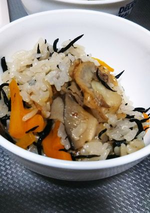 親子で食べる☆ほたての炊き込みご飯-レシピのメイン写真