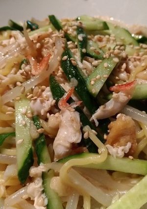 鶏むね肉のあえ麺-レシピのメイン写真