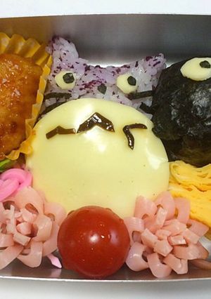 トトロとまっくろくろすけ【キャラ弁】-レシピのメイン写真