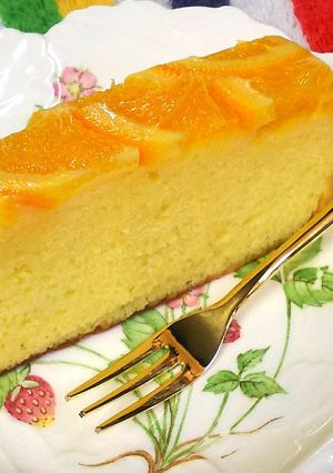 しっとり柔らかいケーキ生地(オレンジ)-レシピのメイン写真