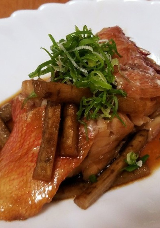 赤魚とごぼうの煮付け♪-レシピのメイン写真