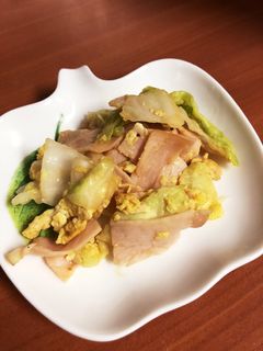 ハムとキャベツの卵炒め-レシピのメイン写真