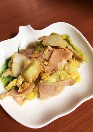 ハムとキャベツの卵炒め-レシピのメイン写真