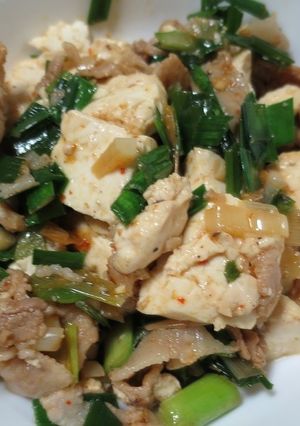 旨辛ニラネギ豆腐-レシピのメイン写真