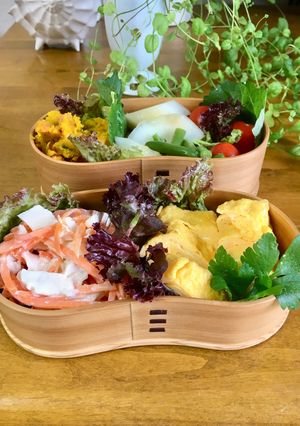 マヨネーズの玉子焼きワッパお弁当-レシピのメイン写真