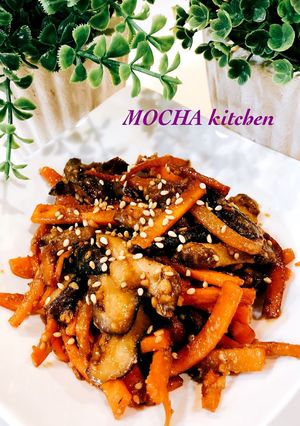 にんじんと椎茸のニンニク炒め-レシピのメイン写真