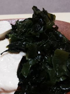 洗い物ひとつ。わかめのわさびドレ和え-レシピのメイン写真
