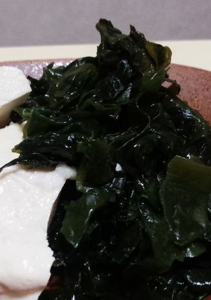洗い物ひとつ。わかめのわさびドレ和え-レシピのメイン写真