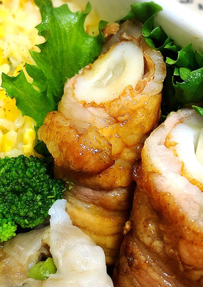 お弁当に❁ちくわともやしの安上がり肉巻き-レシピのメイン写真