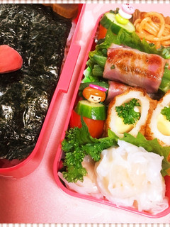 娘のお弁当 節約しまくり のり弁風-レシピのメイン写真
