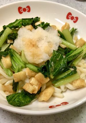 油揚げと小松菜の冷やしうどん-レシピのメイン写真