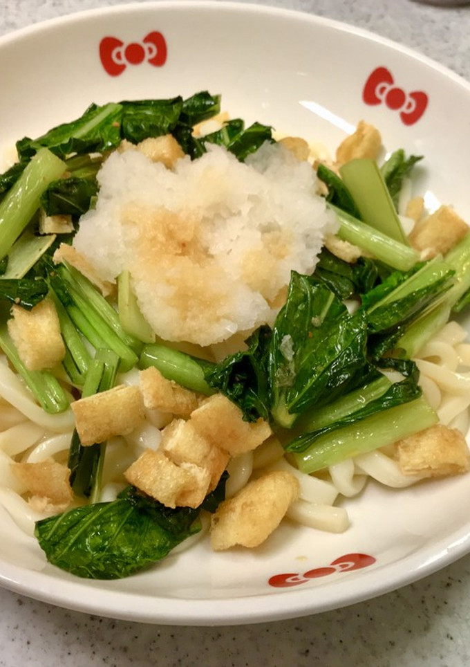 油揚げと小松菜の冷やしうどん-レシピのメイン写真
