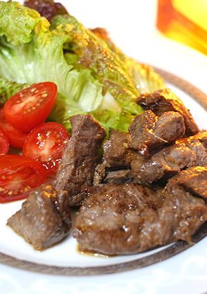 ダイエットに最適！鯨の漬けステーキ-レシピのメイン写真