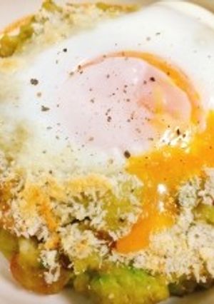 アボカドポテトと温玉のオーブン焼き-レシピのメイン写真