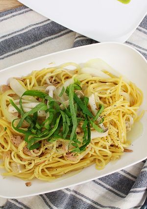 レンジで簡単　めんつゆの和風パスタ-レシピのメイン写真