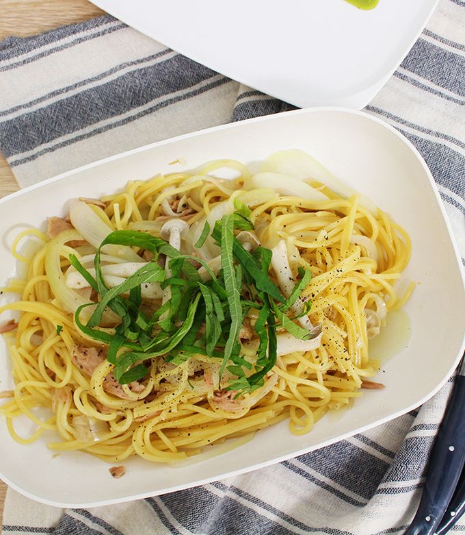 レンジで簡単　めんつゆの和風パスタ-レシピのメイン写真
