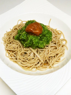 おろしキュウリと梅の「さっぱり蕎麦」-レシピのメイン写真