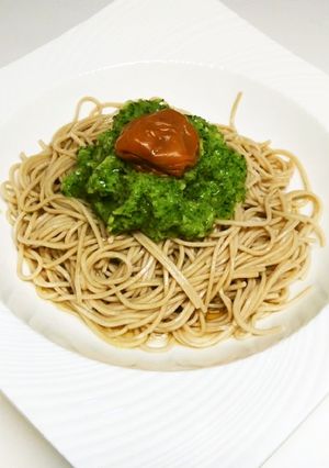 おろしキュウリと梅の「さっぱり蕎麦」-レシピのメイン写真