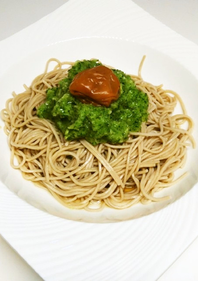 おろしキュウリと梅の「さっぱり蕎麦」-レシピのメイン写真
