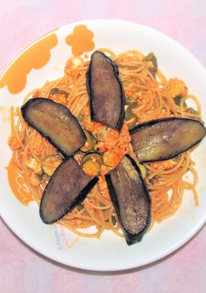 「ピリカラ茄子パスタ」-レシピのメイン写真