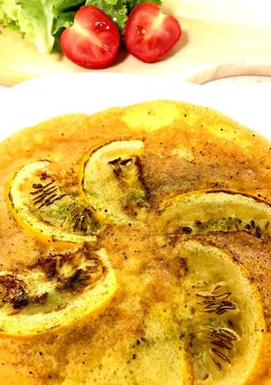 丸ズッキーニとモリンガ青汁のスフレ卵-レシピのメイン写真