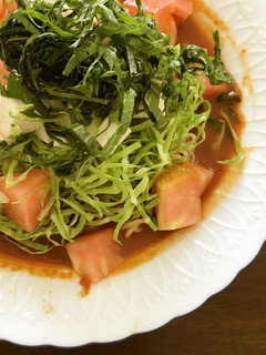 濃厚トマトと豆腐の冷やし味噌ラーメン♪-レシピのメイン写真