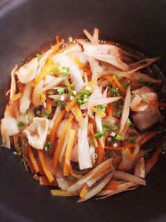 鶏肉とゴボウにんじんきんぴら♡-レシピのメイン写真