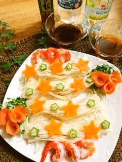 七夕素麺を炭酸つゆでさわやかに-レシピのメイン写真