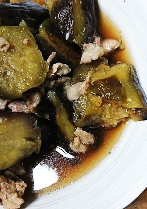 簡単♡なすと豚肉の煮物♡-レシピのメイン写真