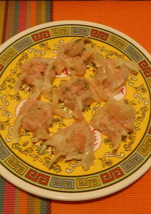 フライパン一つで簡単・豪華エビシュウマイ-レシピのメイン写真