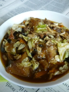 鮭じゃがの煮汁できのこ野菜MIXの煮込み-レシピのメイン写真