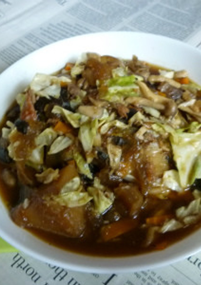 鮭じゃがの煮汁できのこ野菜MIXの煮込み-レシピのメイン写真