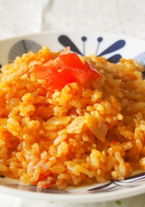 トマトの爽やかピラフ♪炊飯器で簡単に!-レシピのメイン写真