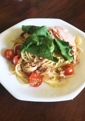 トマトとシーチキンの冷製パスタ-レシピのメイン写真