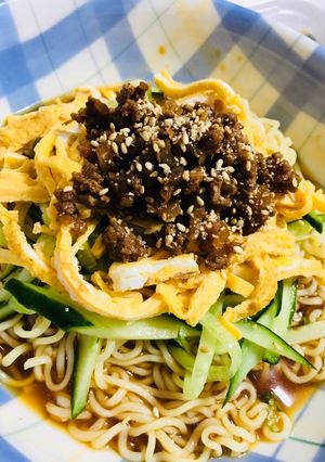 子供も食べれる冷たい担々麺風ラーメン-レシピのメイン写真