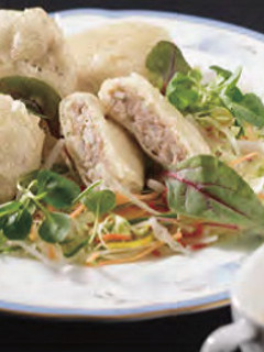 加賀蓮根とイノシシの挽肉の和え天麩羅-レシピのメイン写真