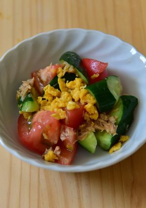 夏野菜の彩りサラダ-レシピのメイン写真