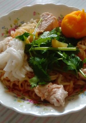 サッポロ一番みそラーメン　旨辛を冷やしで-レシピのメイン写真