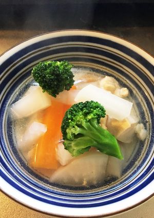 離乳食にもできる⁈味付け簡単野菜スープ-レシピのメイン写真