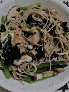 ツナと小松菜の冷やし蕎麦-レシピのメイン写真