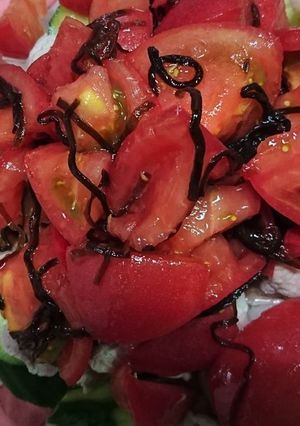 豚肉塩昆布トマトサラダ-レシピのメイン写真
