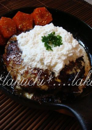 照り焼きハンバーグに大根おろし生クリーム-レシピのメイン写真