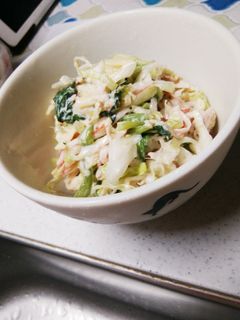 ほうれん草とキャベツのサラダ-レシピのメイン写真