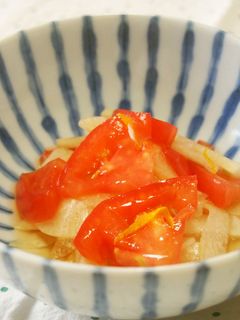 トマトと大根の酢の物♪ゆずの皮香る♪-レシピのメイン写真